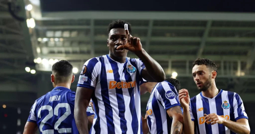 FC Porto players celebrating their goal