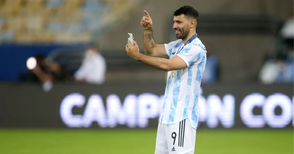 Sergio Aguero after the Copa America 2021 final against Brazil 