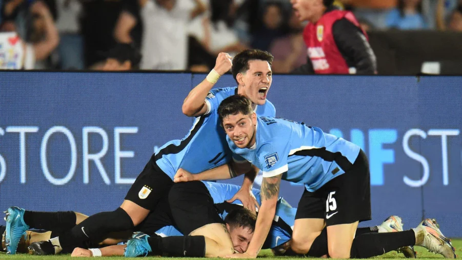 Uruguay's midfielder Manuel Ugarte