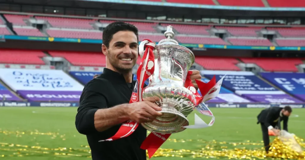 Mikel Arteta trophies at Arsenal