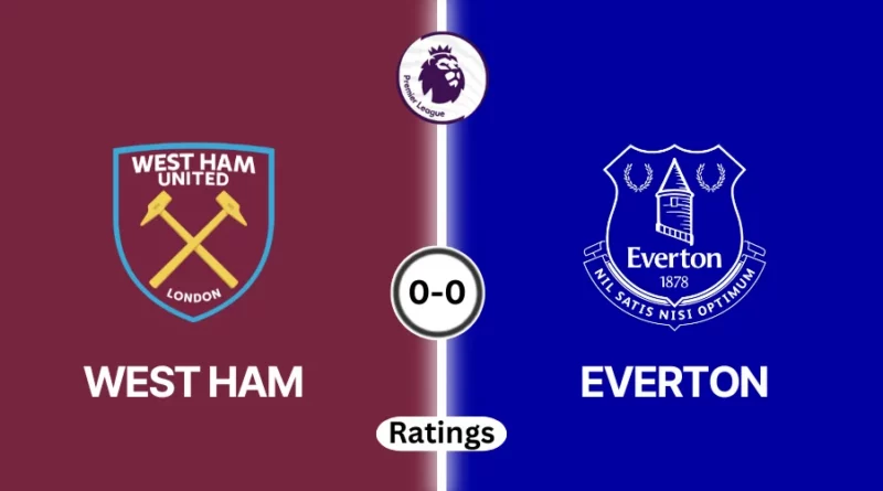 West Ham vs Everton Player Ratings