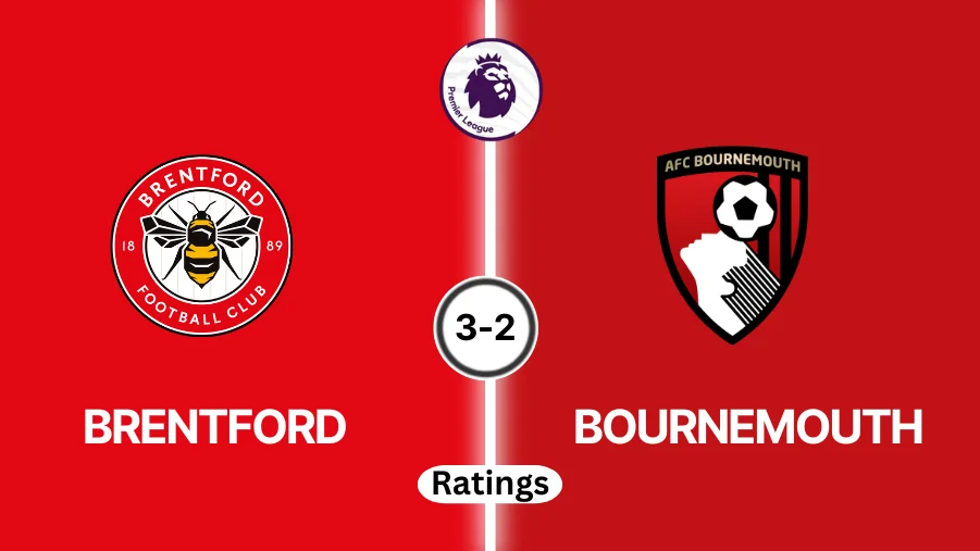 Brentford vs Bournemouth Player Ratings