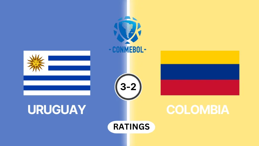 Uruguay vs Colombia Player Ratings