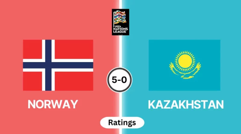 Norway vs Kazakhstan Player ratings