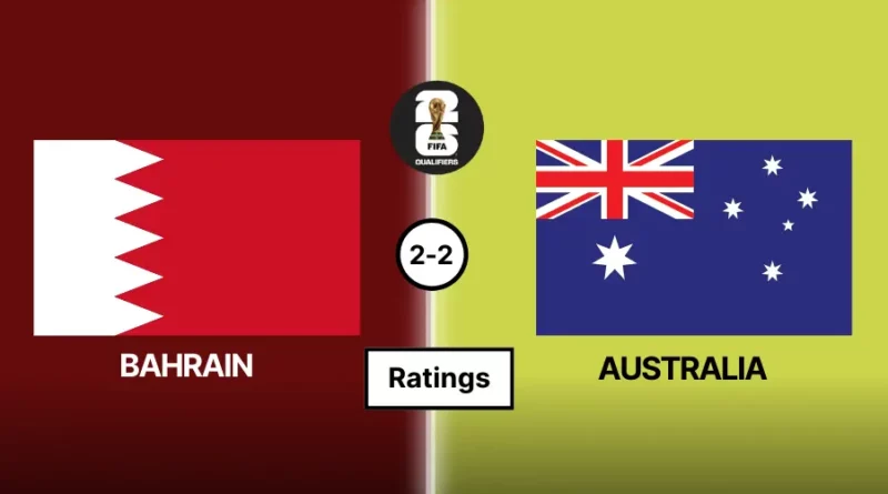Bah vs Aus Ratings