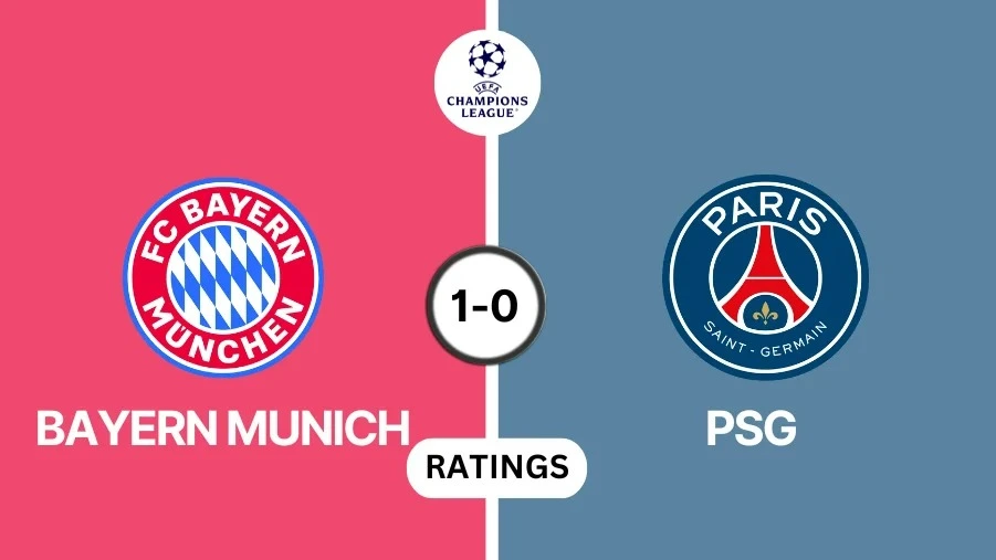 Bayern Munich vs PSG player ratings