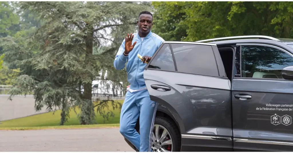 Benjamin Mendy with his Car