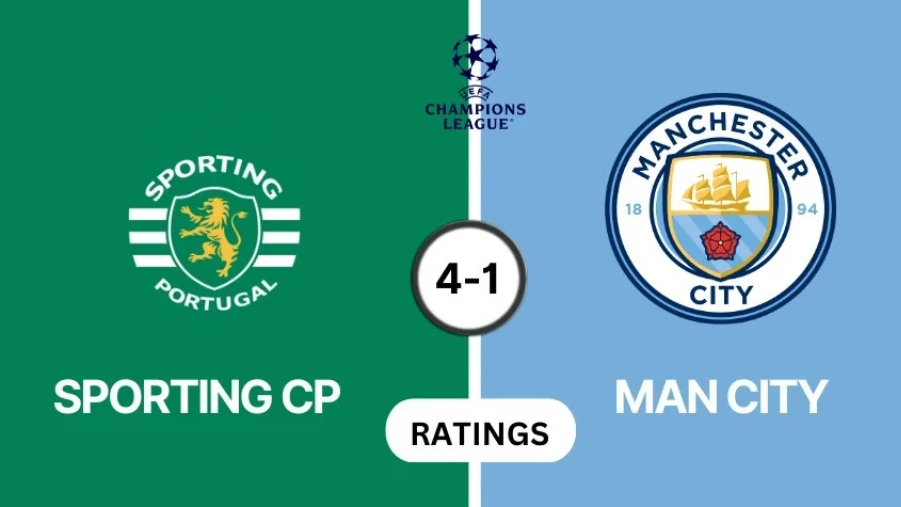 Sporting vs Manchester City Player Ratings