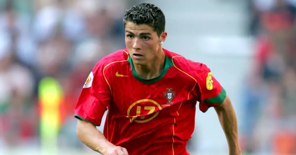 Cristiano Ronaldo during a game in UEFA Euro