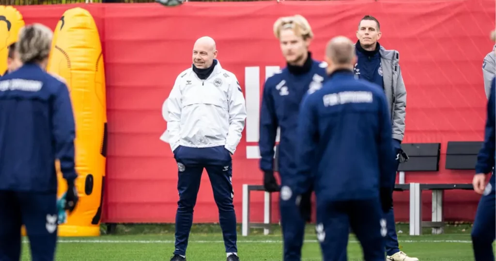 Danish national football coach Brian Riemer 