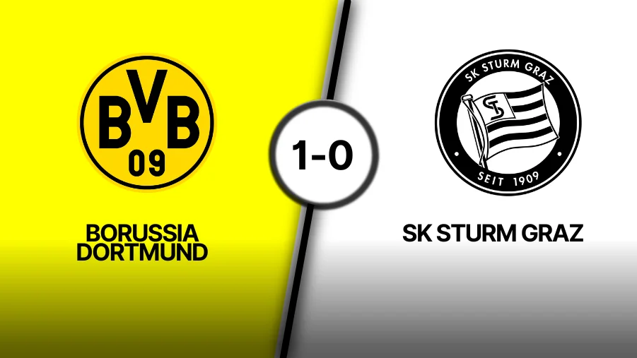 Borussia Dortmund vs SK Sturm Graz Player Ratings