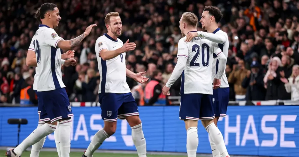 England player celebrating Jarrod Bowen's goal vs Ireland in Nations League (Getty Images)