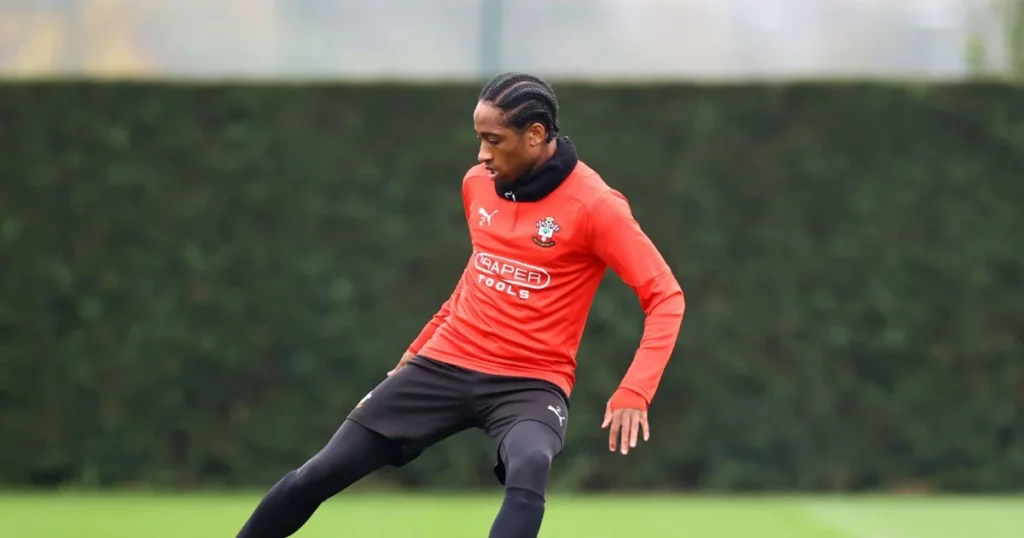 Kyle Walker-Peters during a Southampton FC training session (Image Credits Getty Images) (1)