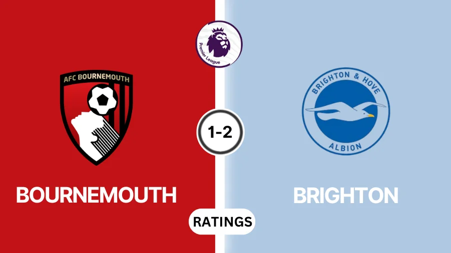 Bournemouth vs Brighton player ratings