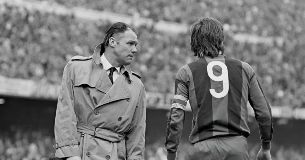 Rinus Michels and Johan Cruyff