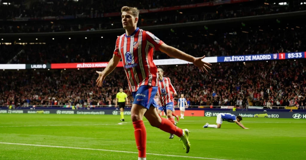 Atletico Madrid's Alexander Sorloth 