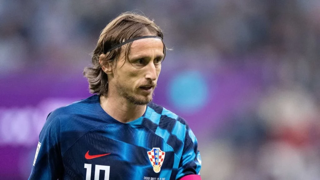 Croatian star footballer Luka Modrić 