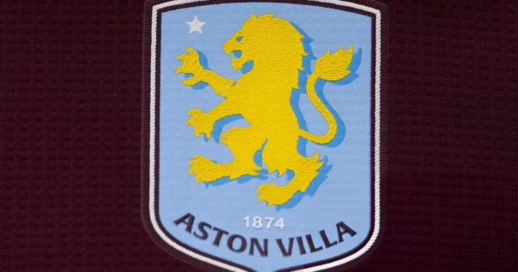 Aston Villa's updated club crest in 2024 