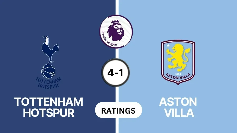 Tottenham vs Aston Villa player ratings