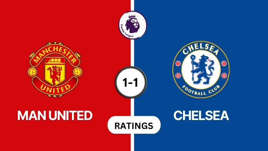 Manchester United vs Chelsea player ratings