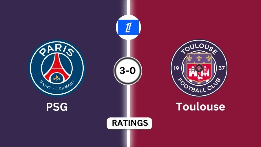 Paris Saint-Germain vs Toulouse Player Ratings