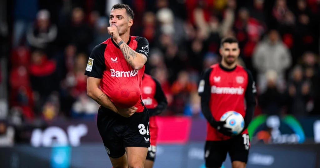 Bayer Leverkusen's Granit Xhaka