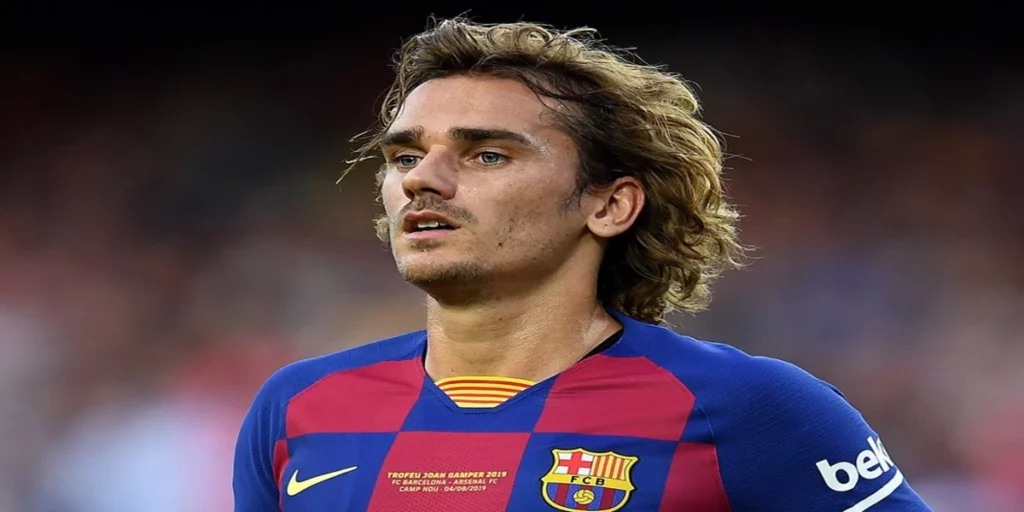 Antoine Griezmann's long hair at Barcelona (Image Credits- Scorum)