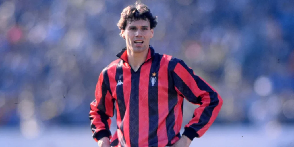 Marco van Basten playing for AC Milan