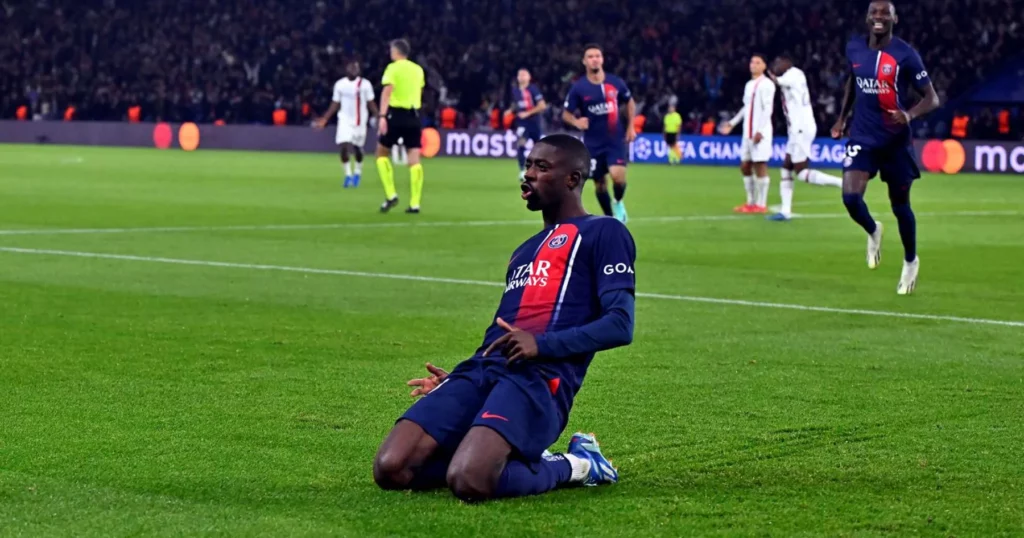 PSG winger Ousmane Dembele