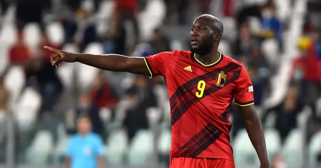 Romelu Lukaku in action for Belgium