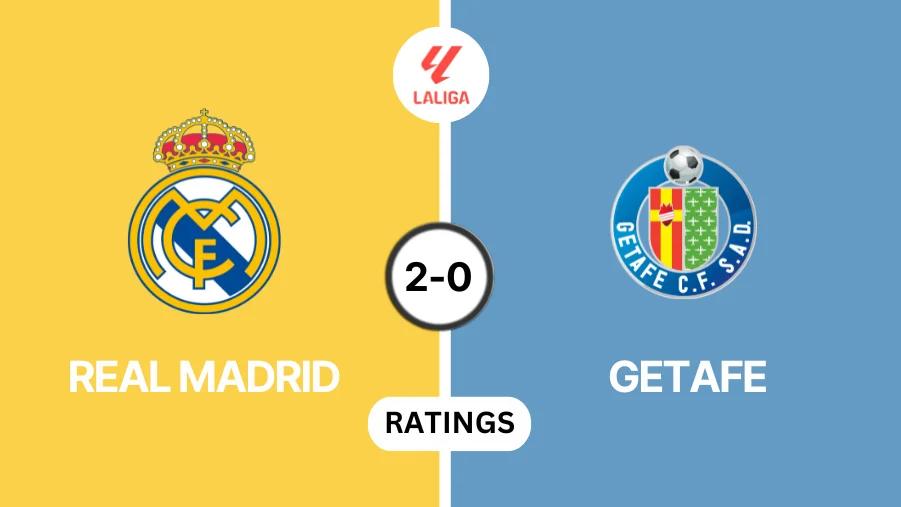 Real Madrid vs Getafe Player Ratings