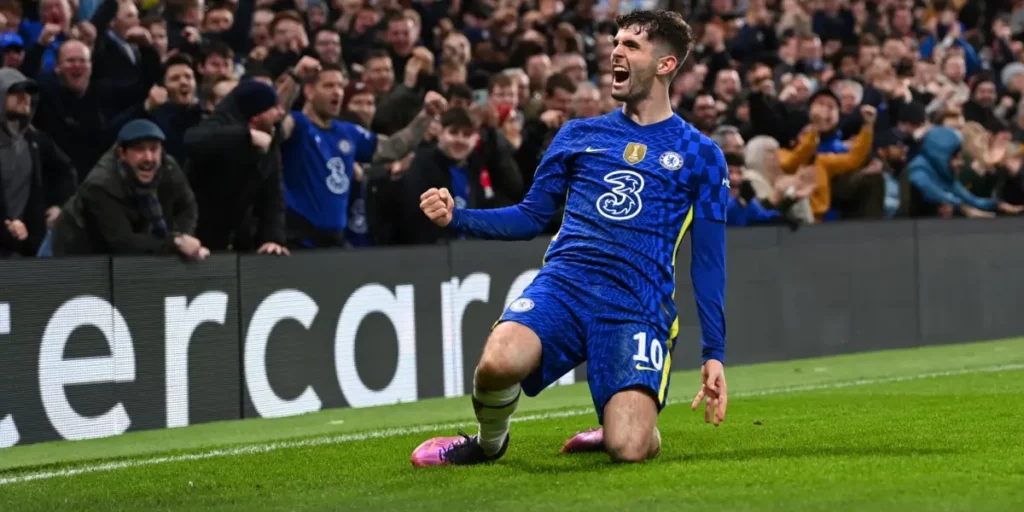 Christian Pulisic celebrating a goal