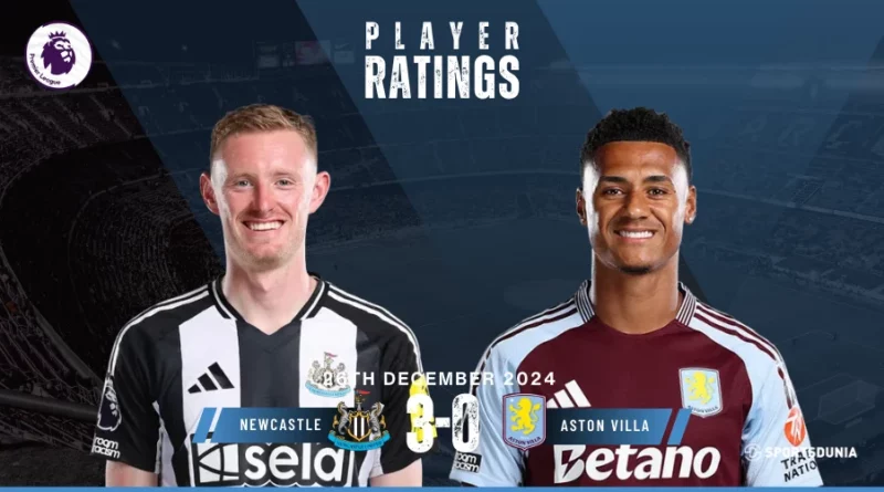 Newcastle Aston Villa Player Ratings as Joelinton stars in a resounding win for the Magpies