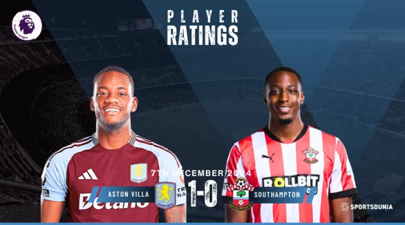 Aston Villa vs Southampton Player Ratings