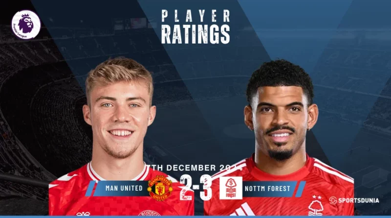 Manchester United vs Nottingham Forest Player Ratings