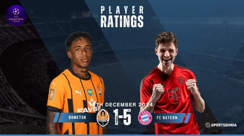 Shakhtar Donetsk vs Bayern Munich Player Ratings