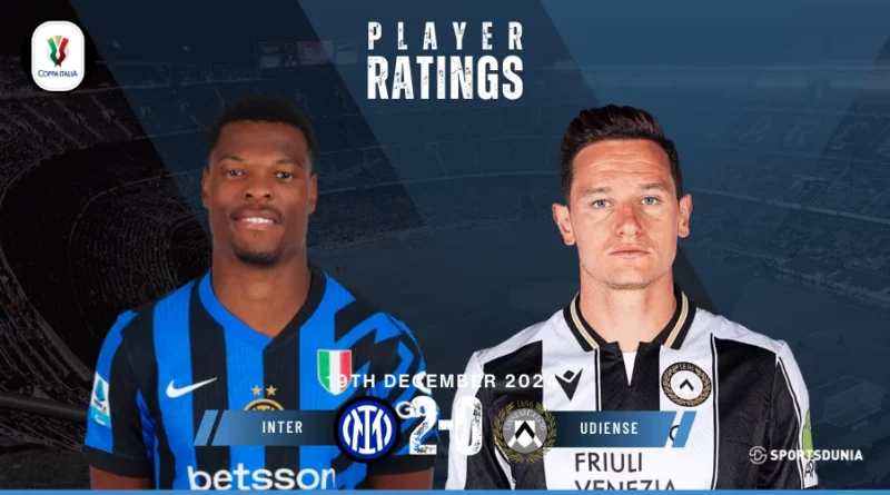 Inter Milan vs Udinese Player Ratings