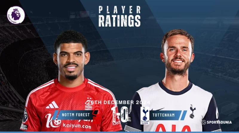 Nottingham Forest vs Tottenham Hotspur Player Ratings