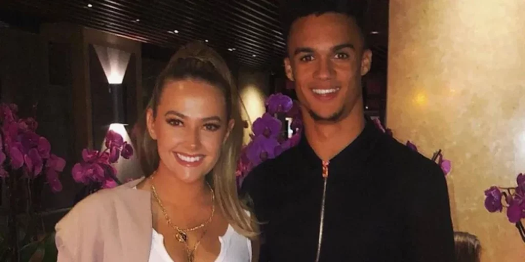 Antonee Robinson with his girlfriend Darcy Myers