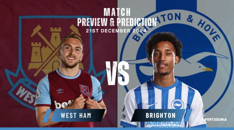 West Ham United vs Brighton & Hove Albion
