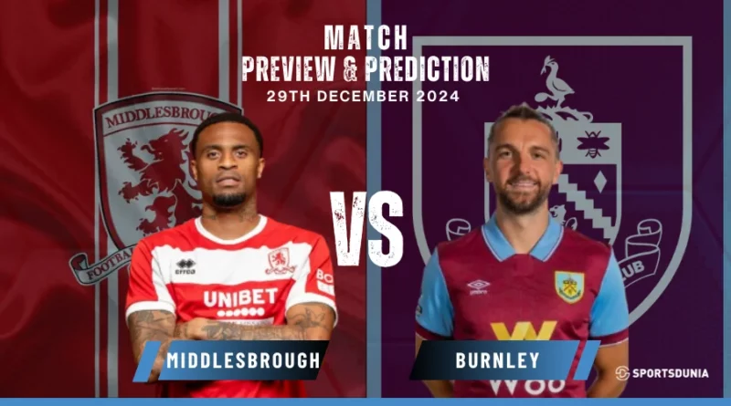 Middlesbrough vs Burnley