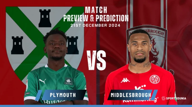 Plymouth vs Middlesbrough