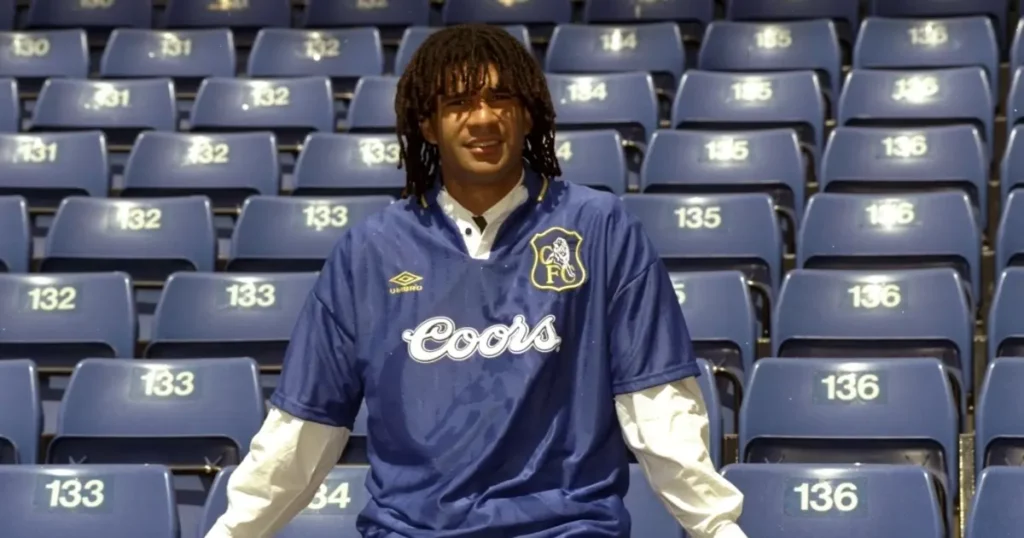 Ruud Gullit at Chelsea in 1996 