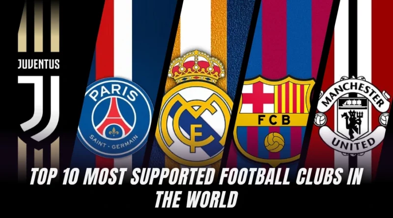 Top 10 Most Supported Football Clubs in the World (2025)