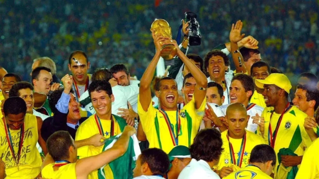 Brazil national football team 2002 FIFA world Cup celebration