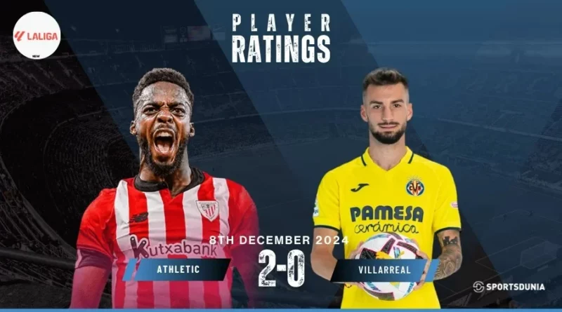 Athletic Club vs Villarreal player ratings