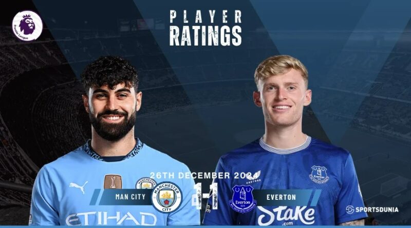 Manchester City vs Everton Player Ratings