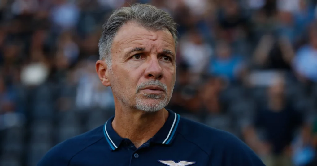 Lazio manager Marco Baroni