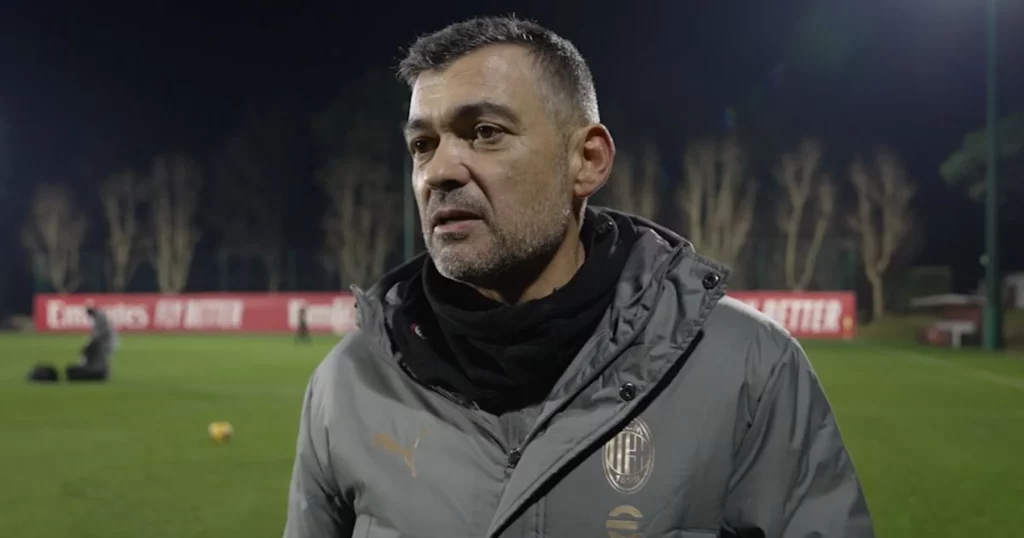 AC Milan manager Sergio Conceicao.