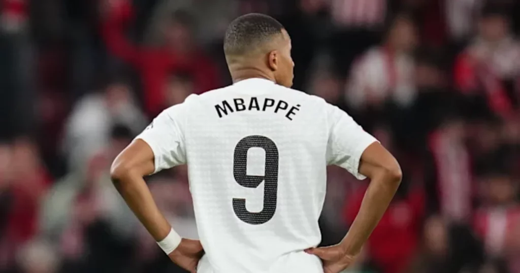 Real Madrid striker Kylian Mbappe